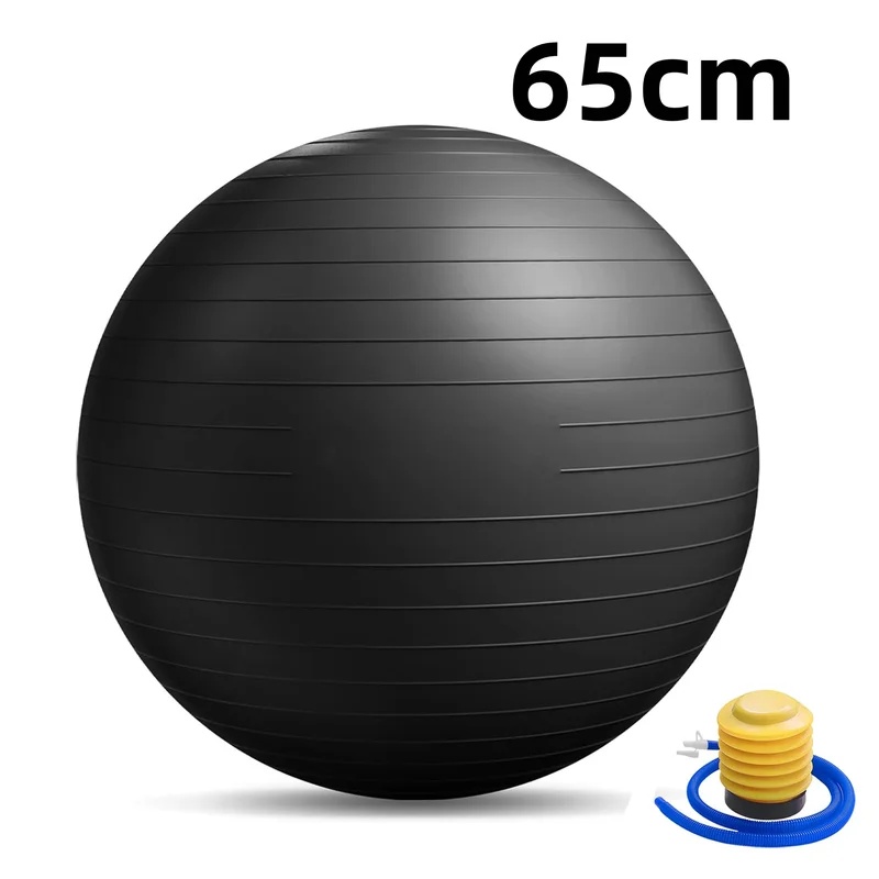 Pilates Yoga Ball Exercises - Anti-Burst Yoga Ball with Pump Thickened