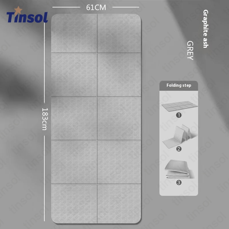 Pilates Yoga Mat Workout - TINSOL Foldable Yoga Mat Eco Friendly
