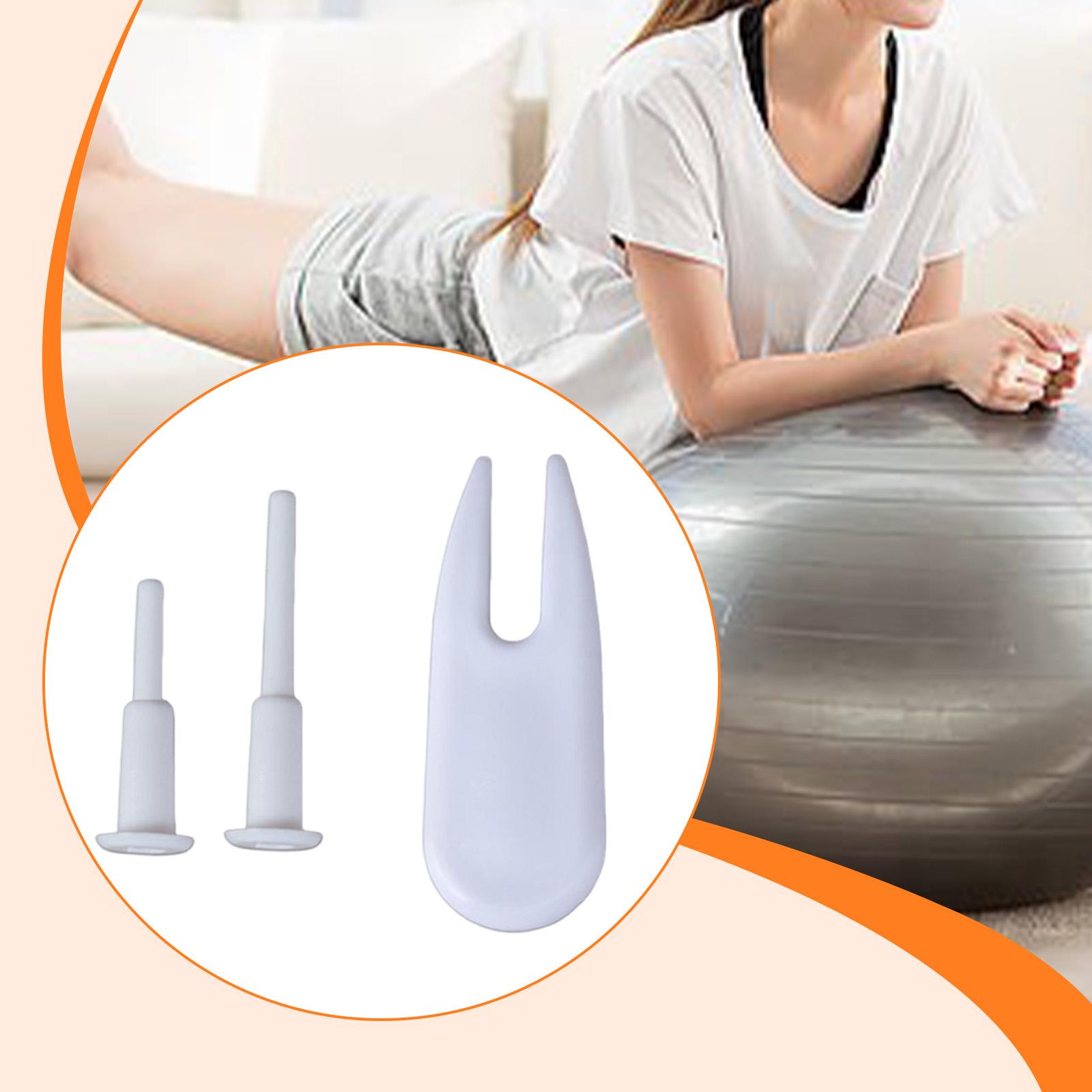 Pilates Yoga Ball Exercises - 2x Exercise Ball Plugs with Plug