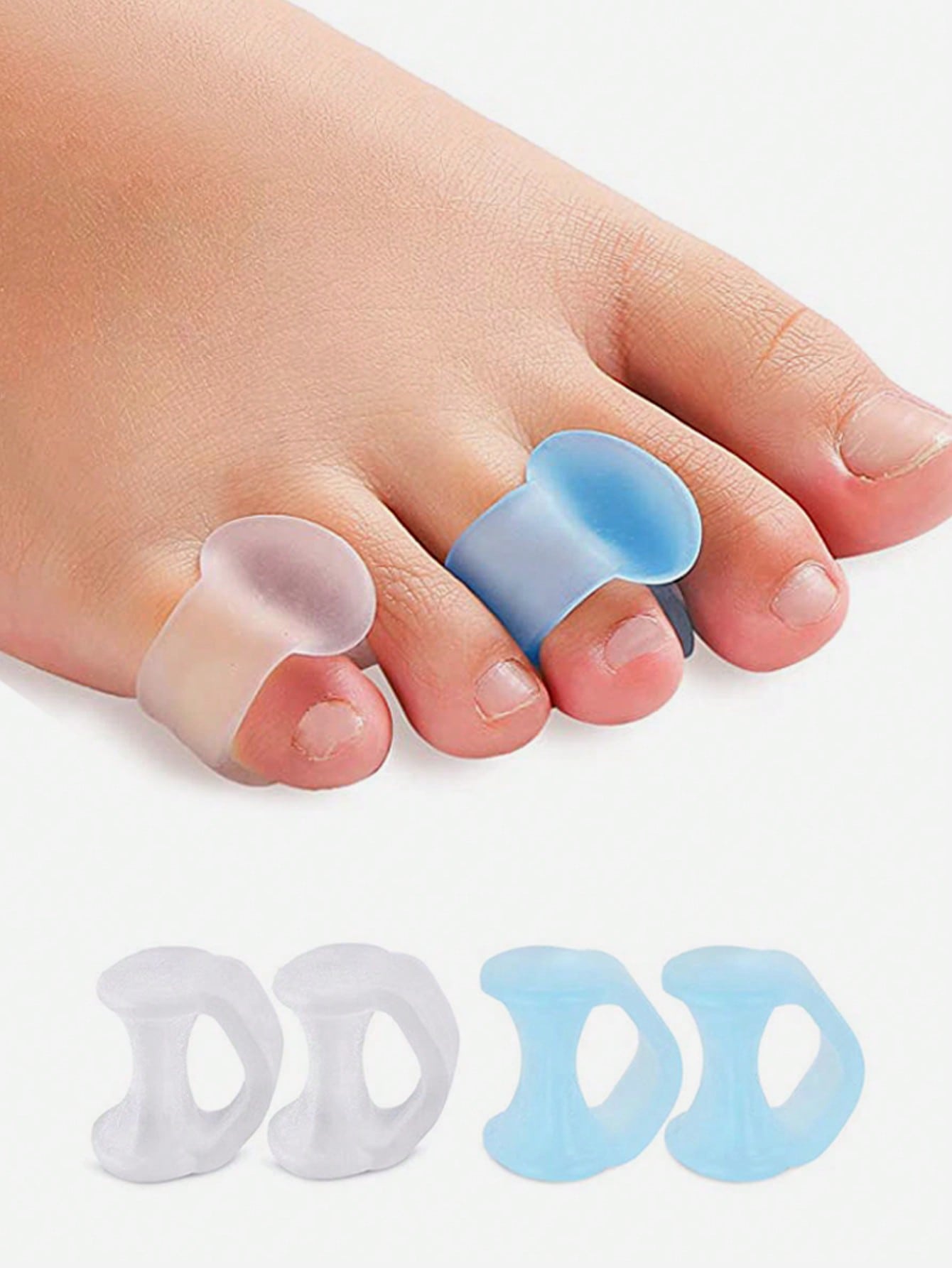 Toe Separator Silicon - Gel Toe Separator, 4pcs Silicone Toe