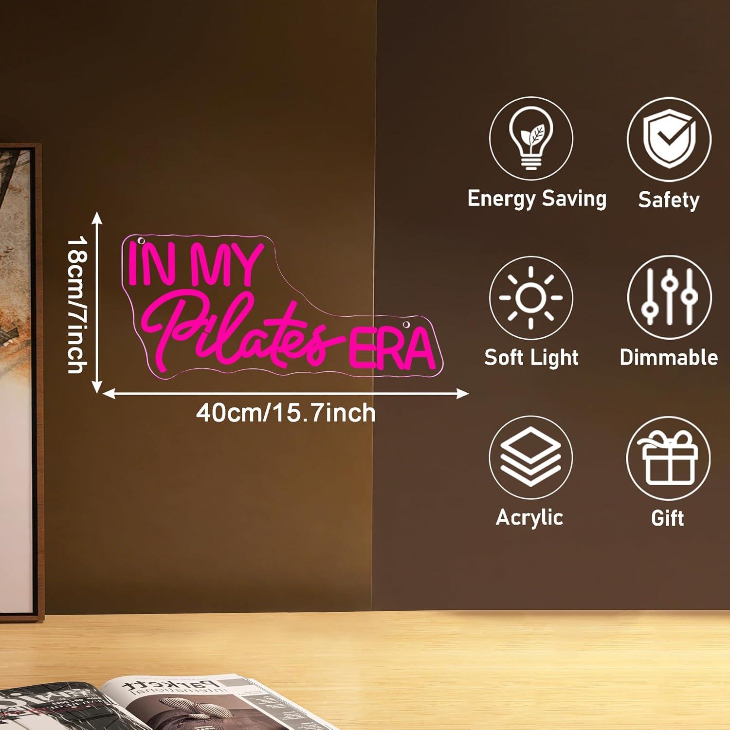 In My Pilates Era Neon Sign Di - Pilates Yoga Room 评论和价格