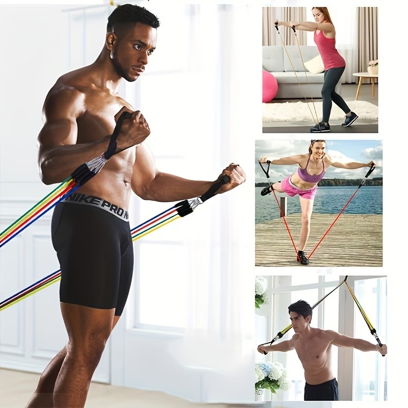Resistance Band Set with Door  - Pilates Yoga Reformer 评论和价格