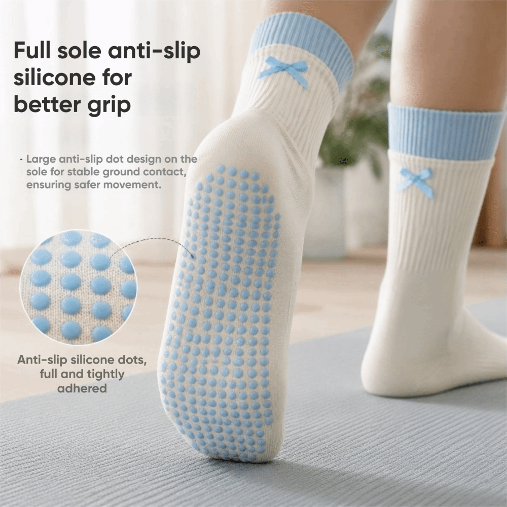 New Cotton Yoga Socks Non Slip - Pilates Yoga Y Barre 评论和价格