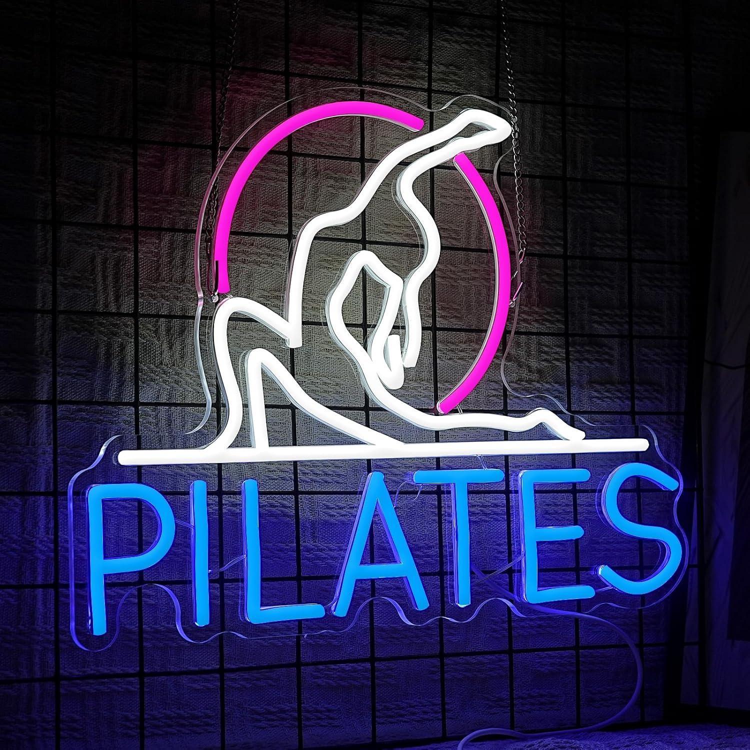 Yoga Pilates Neon Sign Dimmabl - Pilates Yoga Room 评论和价格