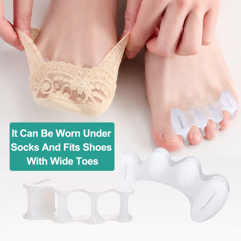 1Pair Gel Hard Silicone Toe Fi - Toe Separator Silicon 评论和价格