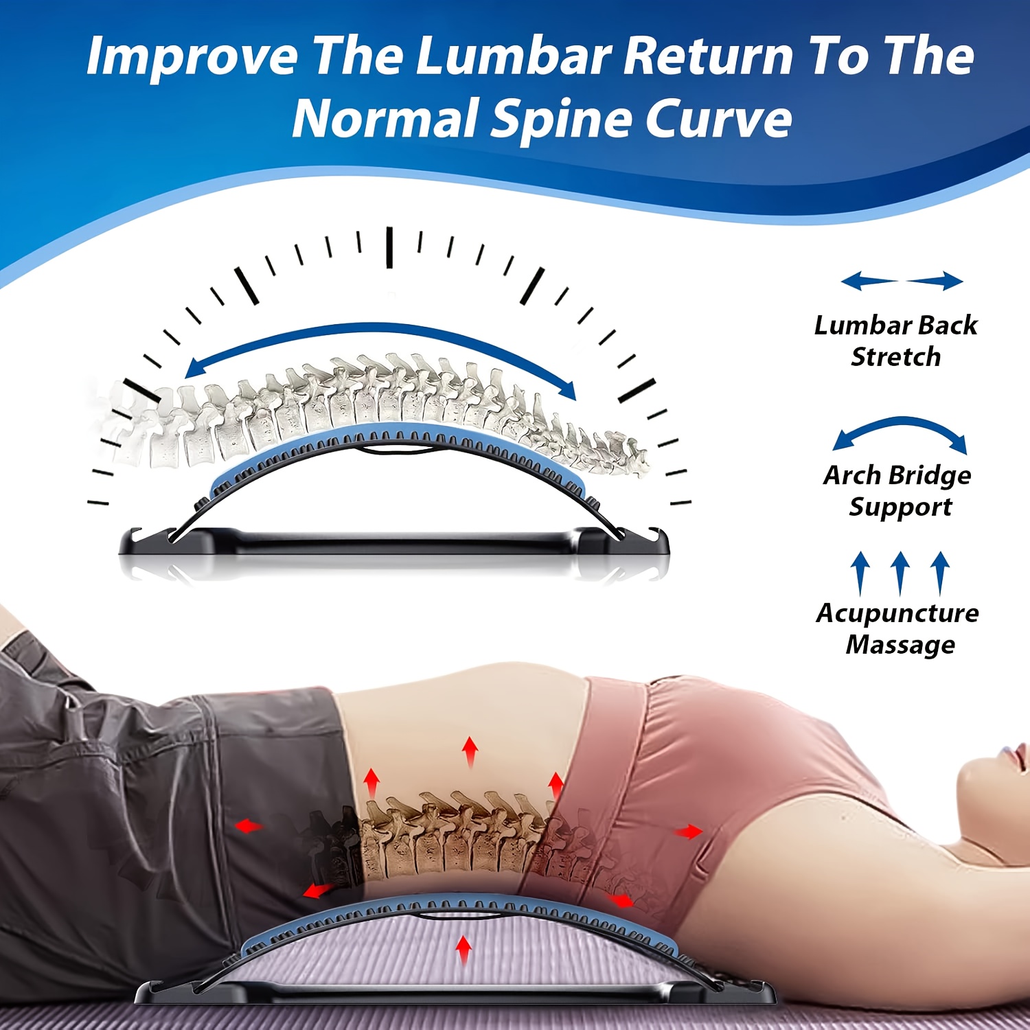 4-Level Adjustable Back Stretc - Posture Pole Corrector 评论和价格