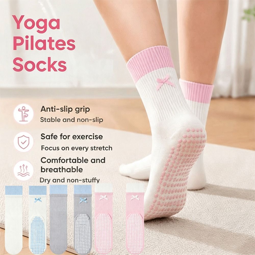 New Cotton Yoga Socks Silicone - Pilates Yoga Y Barre 评论和价格