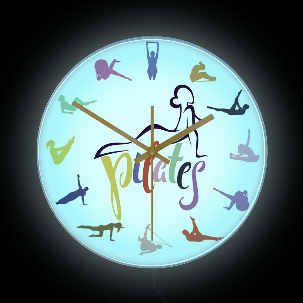 Pilates Pose Colorful Print Wa - Pilates Yoga Room 评论和价格