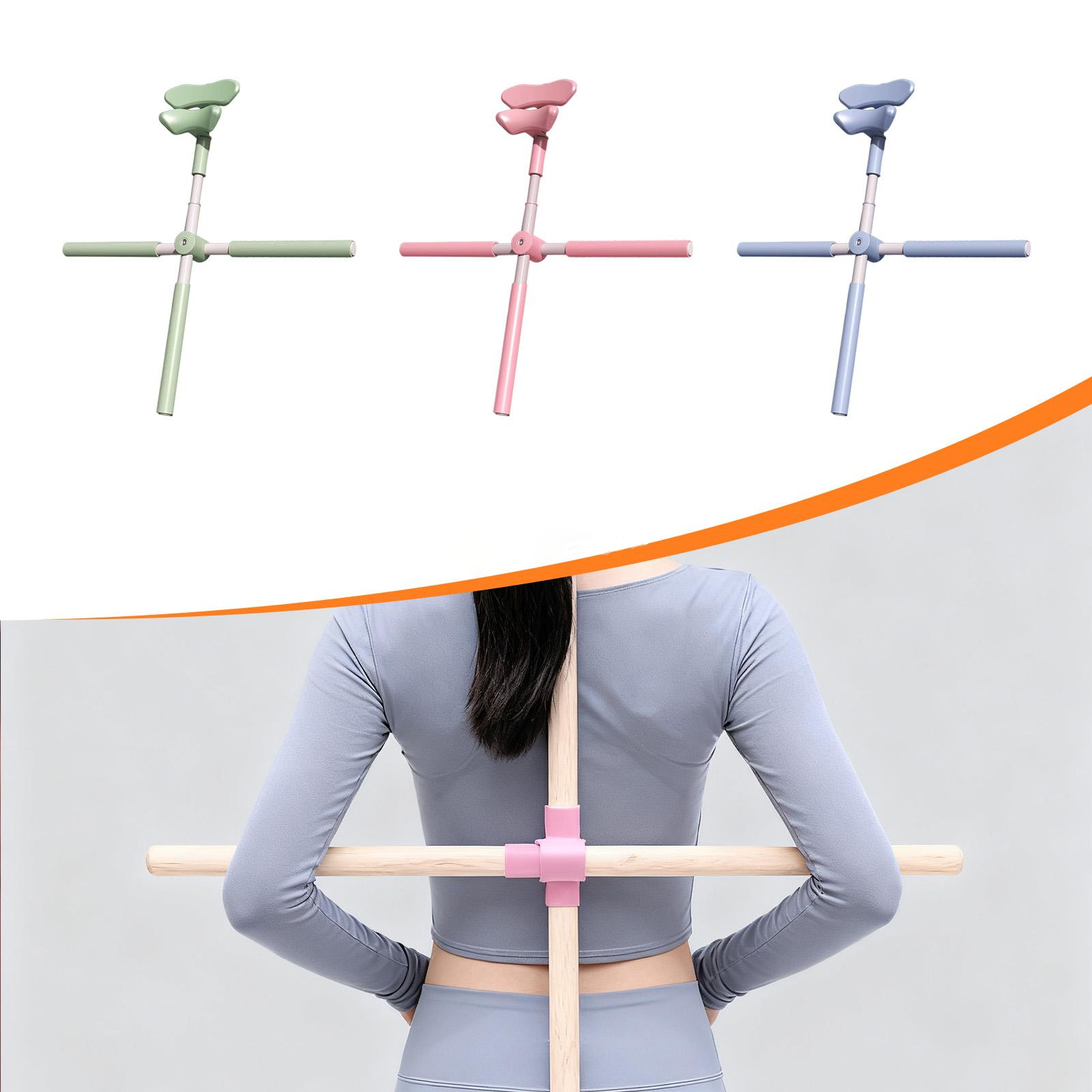 Yoga Stick Cross Open Back Pos - Posture Pole Corrector 评论和价格
