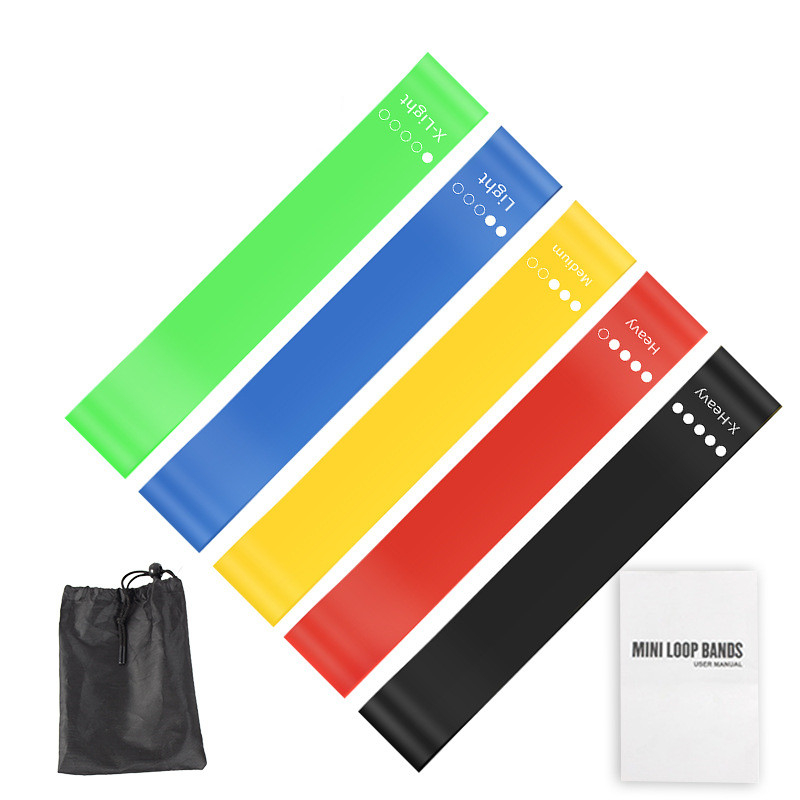 5Pcs TPE Resistance Bands Set  - Pilates Yoga Reformer 评论和价格