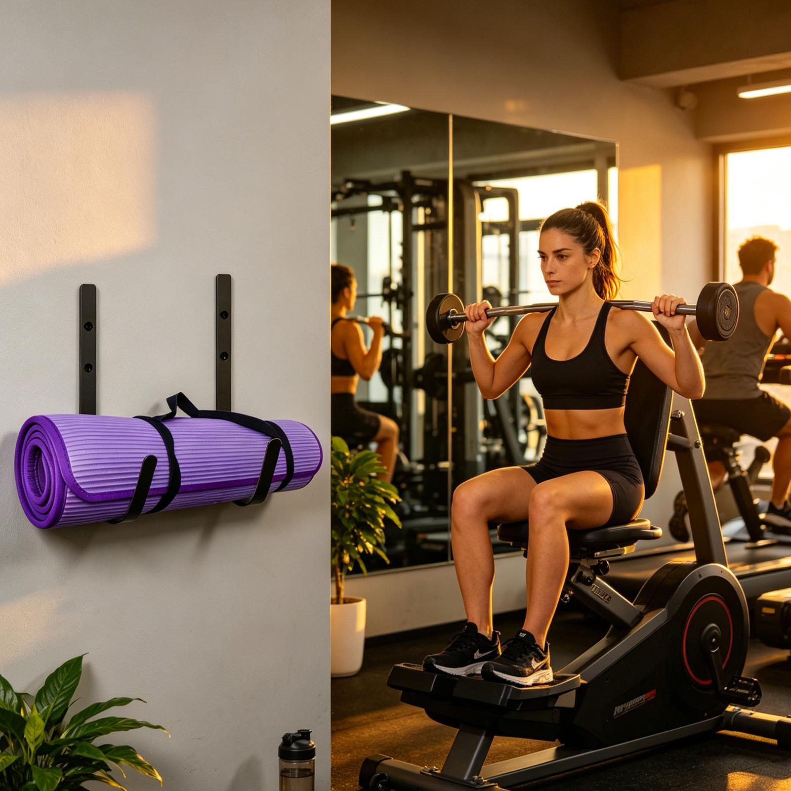 Yoga Mat Wall Mount Foam Rolle - Pilates Yoga Garage 评论和价格