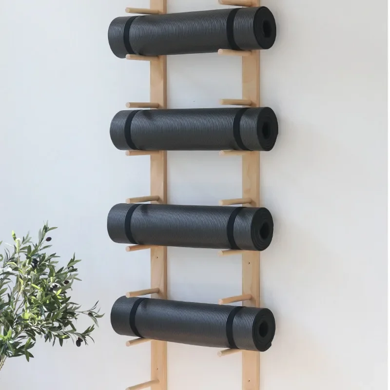 Solid Wood Yoga Mat Storage Or - Pilates Yoga Room 评论和价格