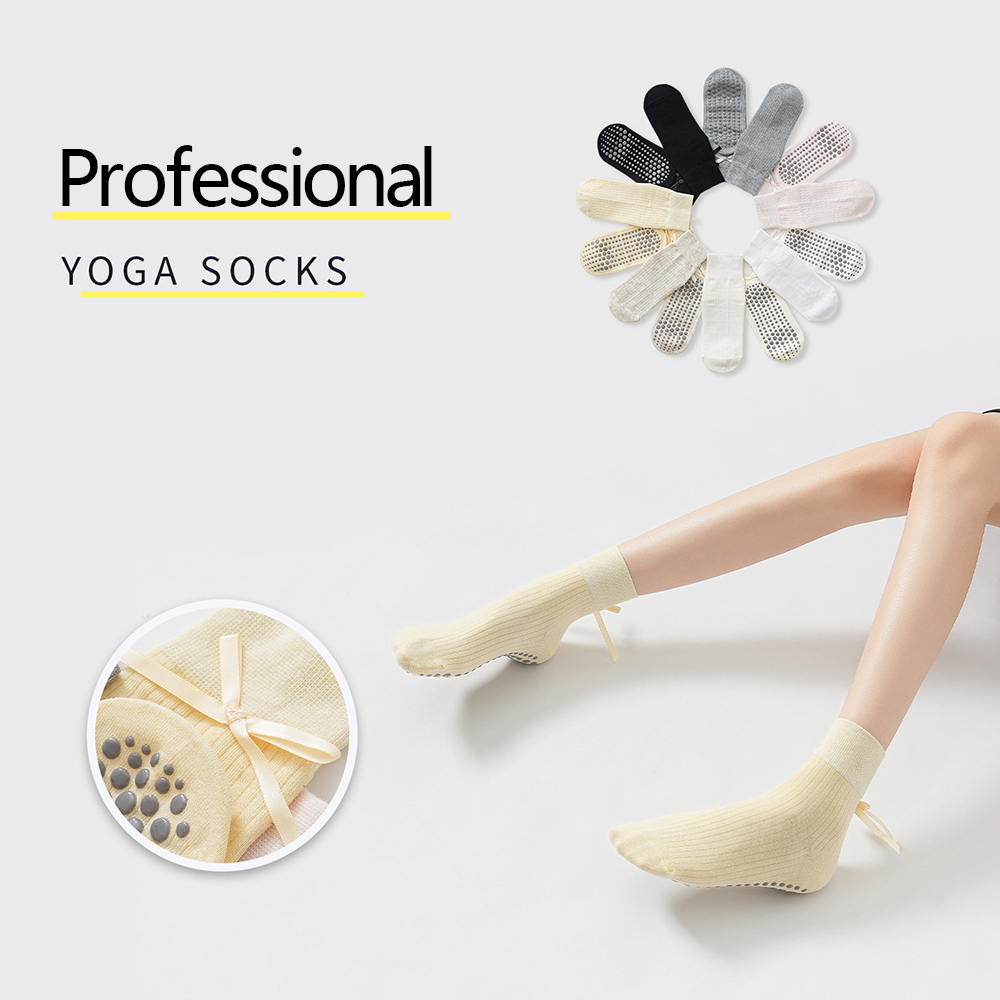 Cute Bowknot Yoga Socks Girls  - Pilates Is Yoga 评论和价格